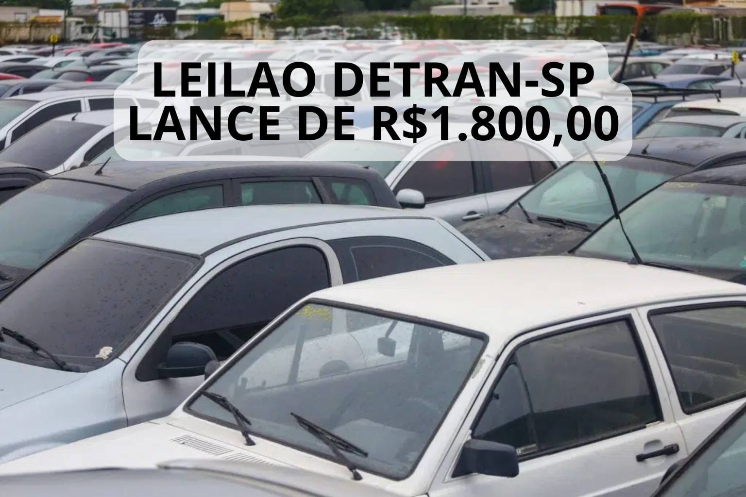 Leilão do Detran-SP no Vale do Ribeira tem Gol a R$ 1.800 e motos a partir de R$ 1.200