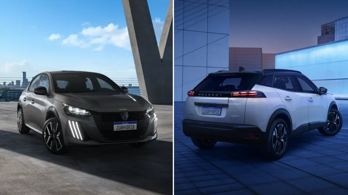 Peugeot 208 e 2008 2026: novas versões híbridas ganham motor do Pulse e Fastback