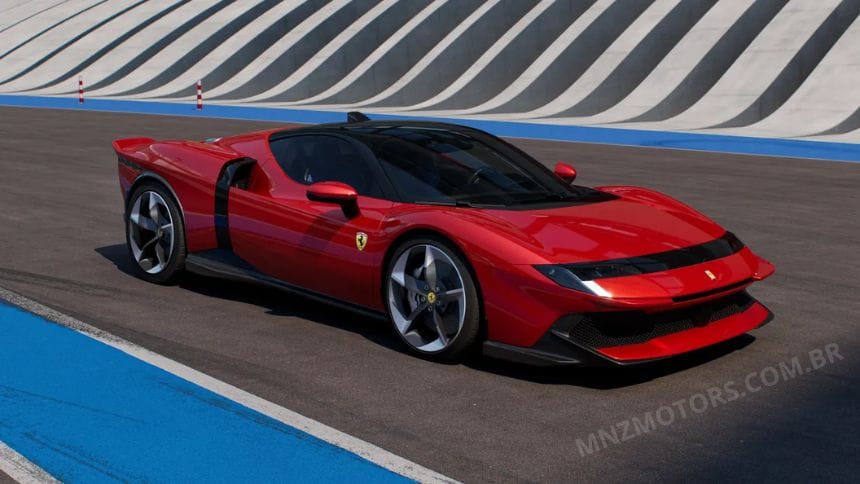 Descubra a Ferrari 849 Testarossa: superesportivo híbrido com 1.050 cv, V8 biturbo e herança histórica que marcou gerações
