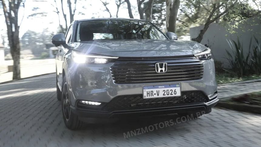 Honda HR-V EXL 1.5 2026: preço, consumo de até 13,9 km/l, equipamentos de série e ficha técnica completa do SUV compacto