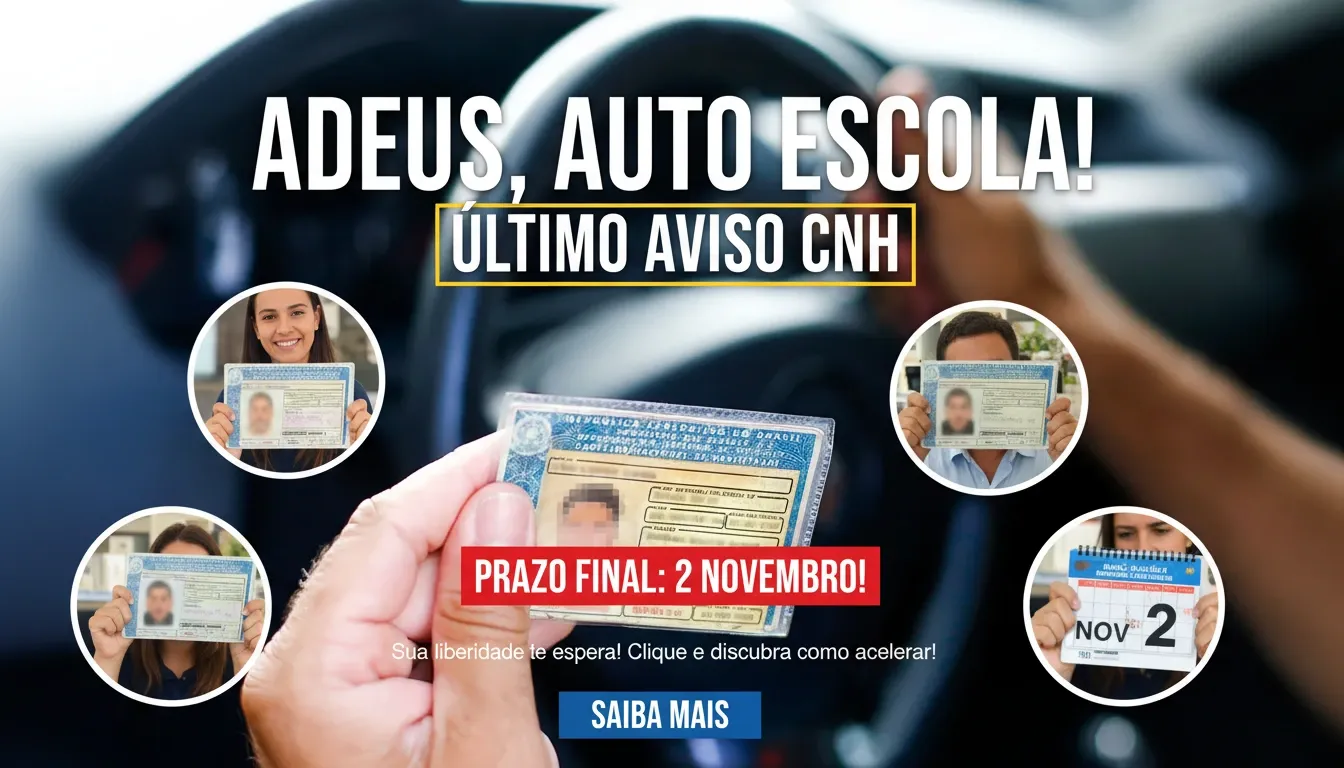 Adeus, autoescola? Governo divulga o passo a passo de como vai funcionar a nova CNH