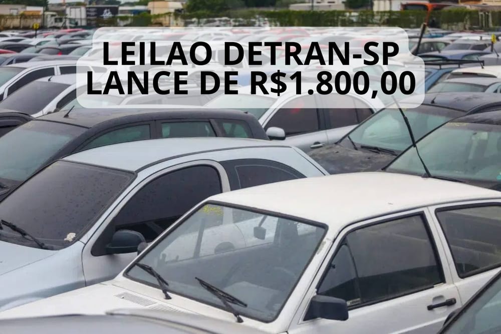 Leilão do Detran-SP no Vale do Ribeira tem Gol a R$ 1.800 e motos a partir de R$ 1.200 post image