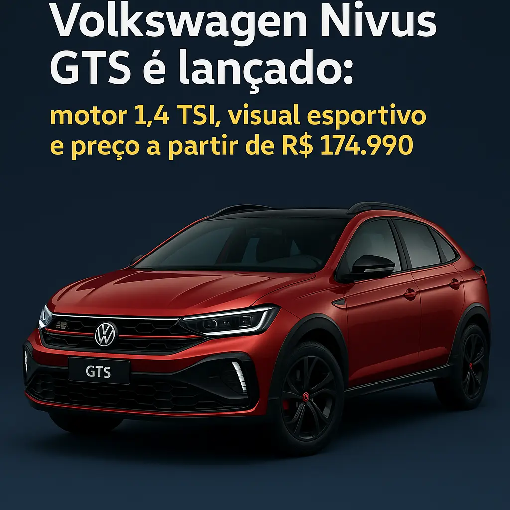 Volkswagen Nivus GTS é lançado: motor 1.4 TSI, visual esportivo e preço a partir de R$ 174.990