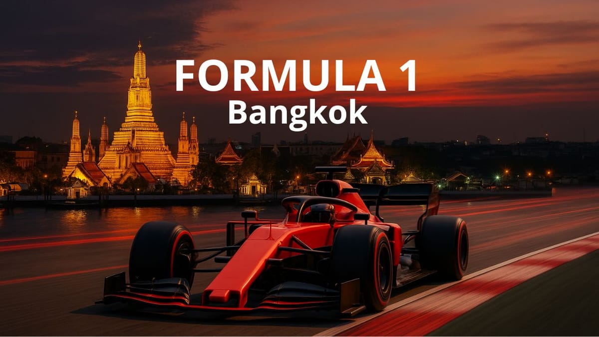 Tailândia deve sediar GP de Fórmula 1 em Bangkok a partir de 2028