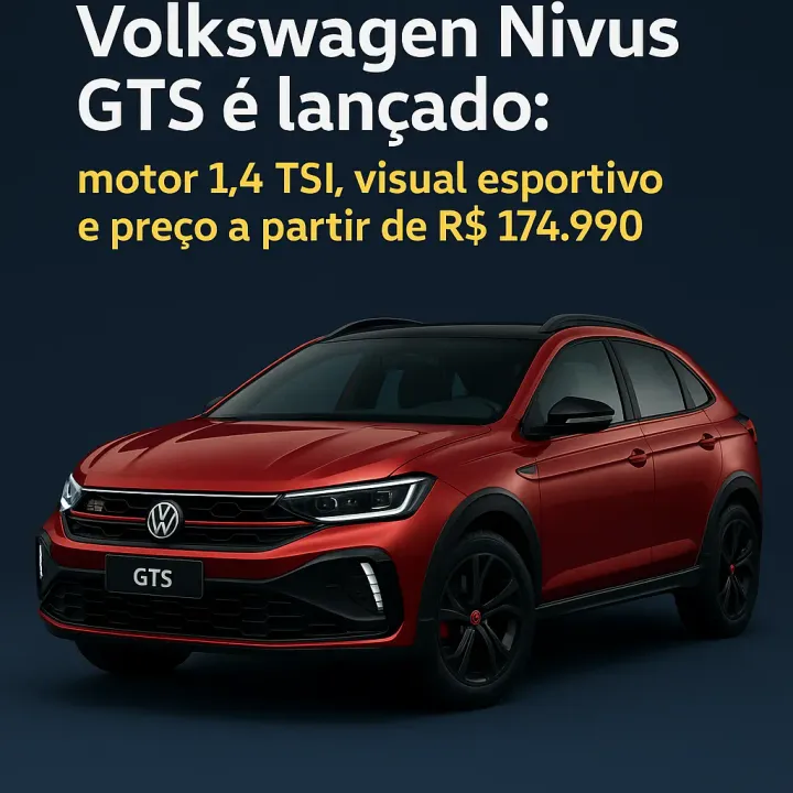 Volkswagen Nivus GTS é lançado: motor 1.4 TSI, visual esportivo e preço a partir de R$ 174.990