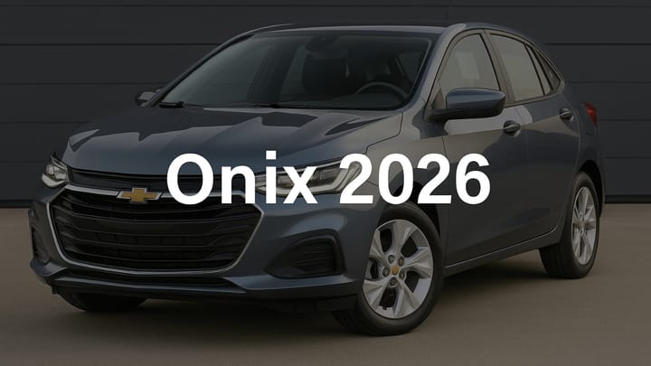 Chevrolet Onix 2026 chega com novo visual, conectividade 5G e promessa de versão híbrida leve