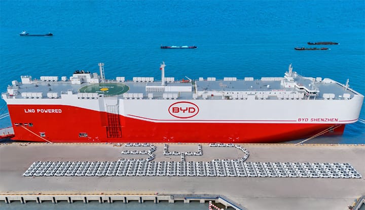BYD inunda o mercado automotivo brasileiro com mais três navios