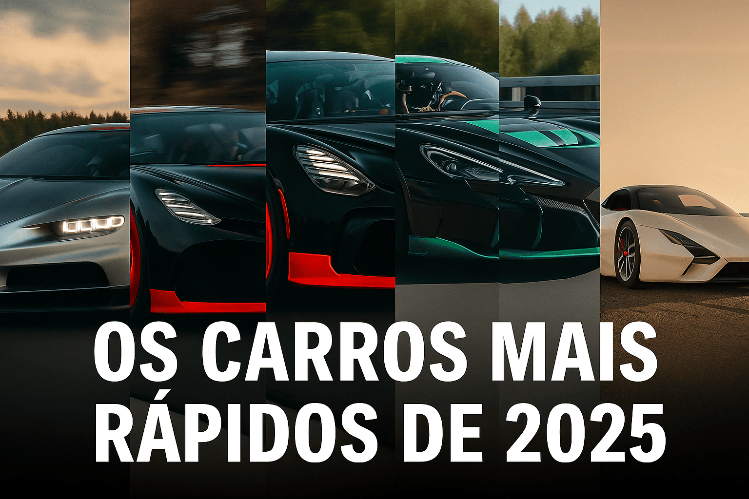 Os carros mais rápidos do mundo em 2025: conheça os superesportivos que ultrapassaram os limites
