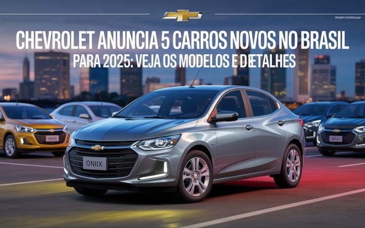Chevrolet anuncia 5 carros novos no Brasil para 2025: veja os modelos e detalhes