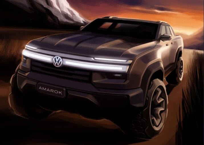 Nova Volkswagen Amarok é flagrada em testes no Brasil pela primeira vez