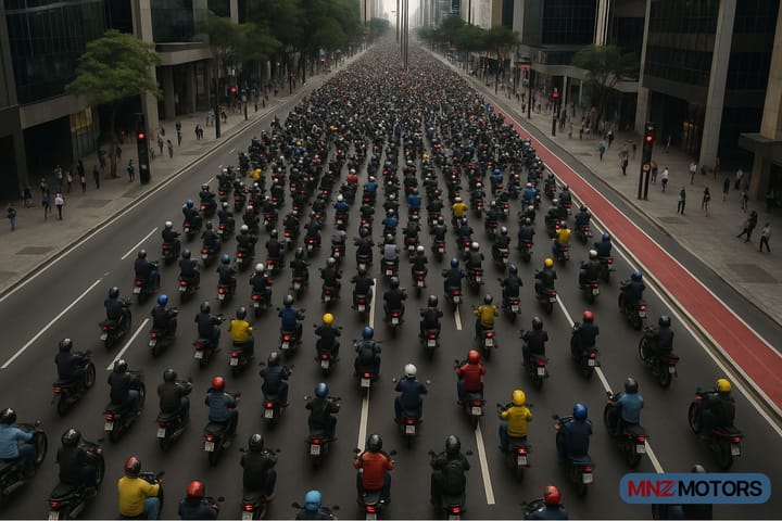 1 milhão de motos já foram emplacadas em 2025: Honda CG lidera, mas quem mais está no top 10?