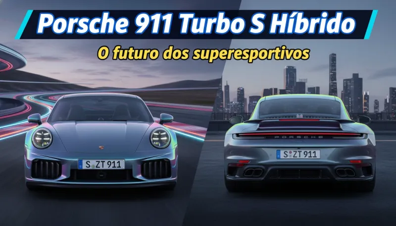 Mais rápido que o antecessor em Nürburgring: O novo Porsche 911 Turbo S híbrido está em pré-venda no Brasil post image